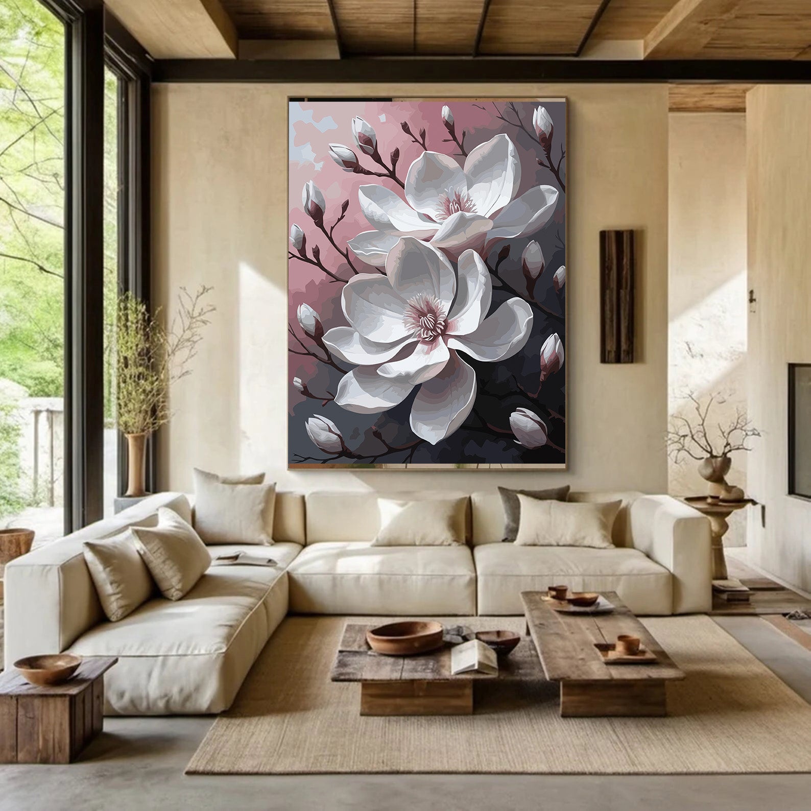 Pictura pe Numere – Eleganta magnoliilor 7123