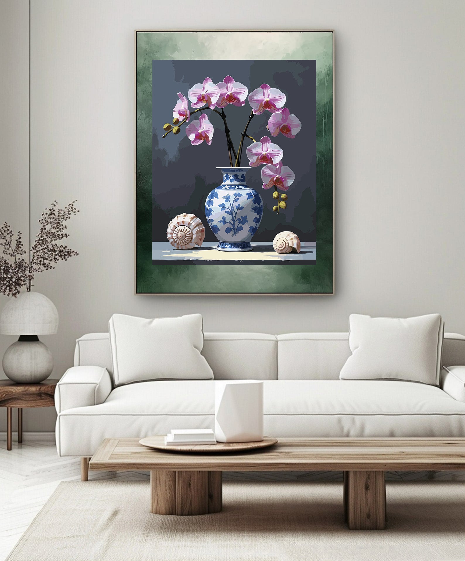 Pictura pe Numere – Orhidee in vaza 6884