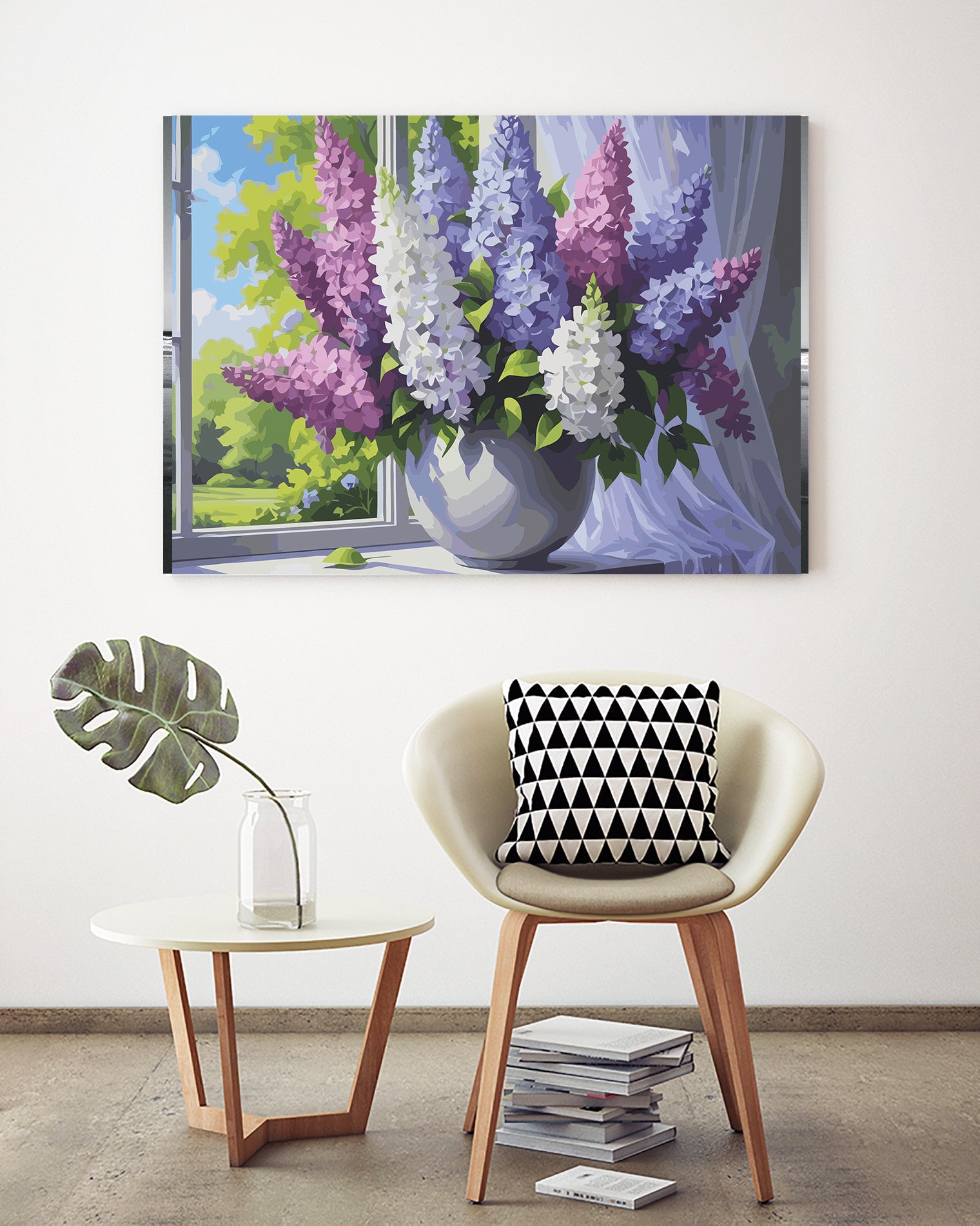 Pictura pe Numere – Liliac la fereastra 7073