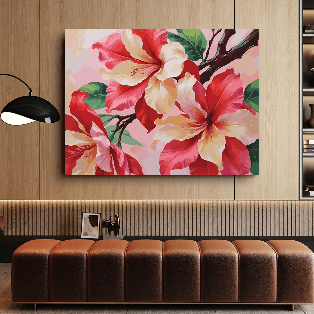 Pictura pe Numere – Flori de azalee 7276