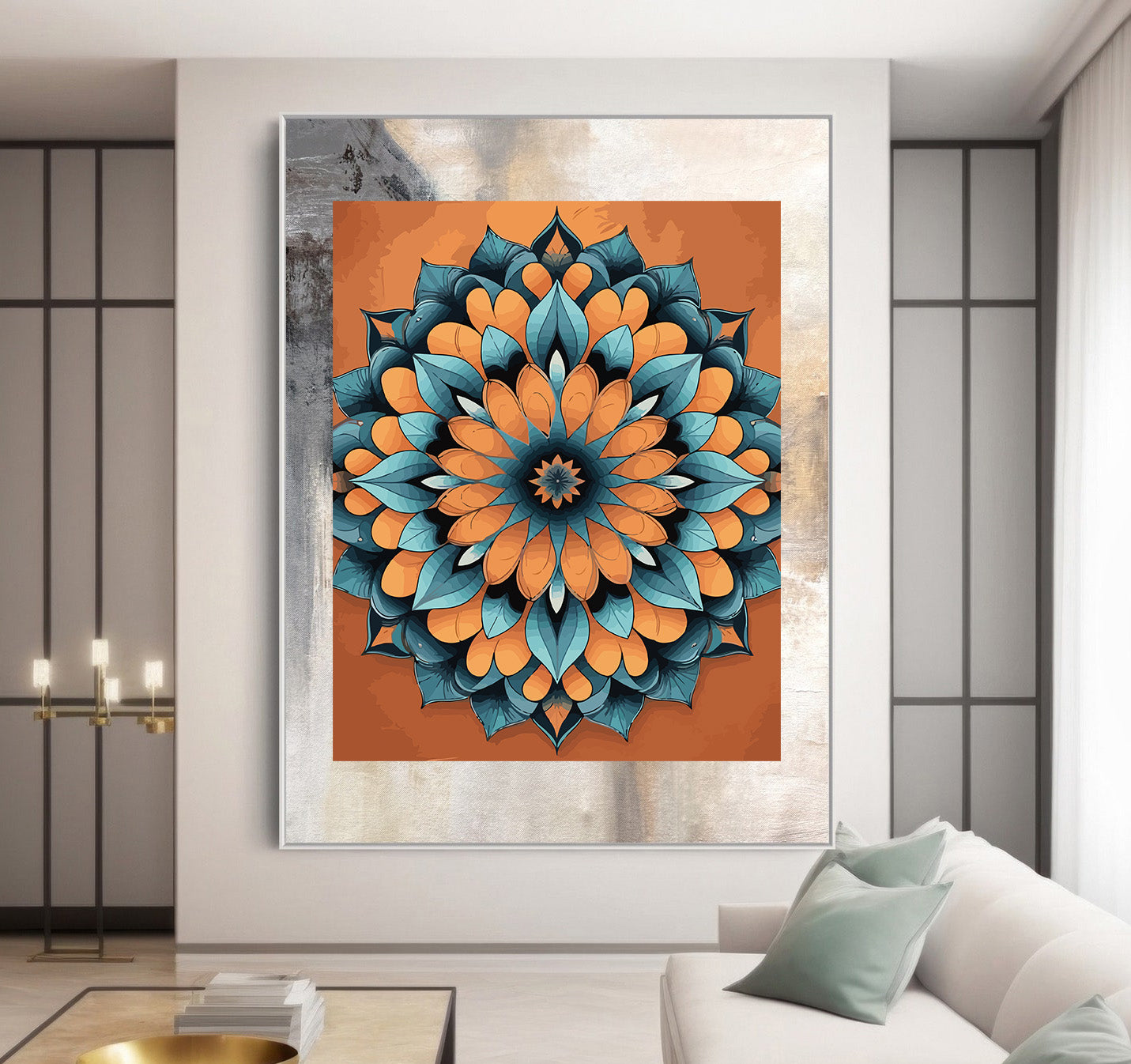 Pictura pe Numere – Mandala solara 7044