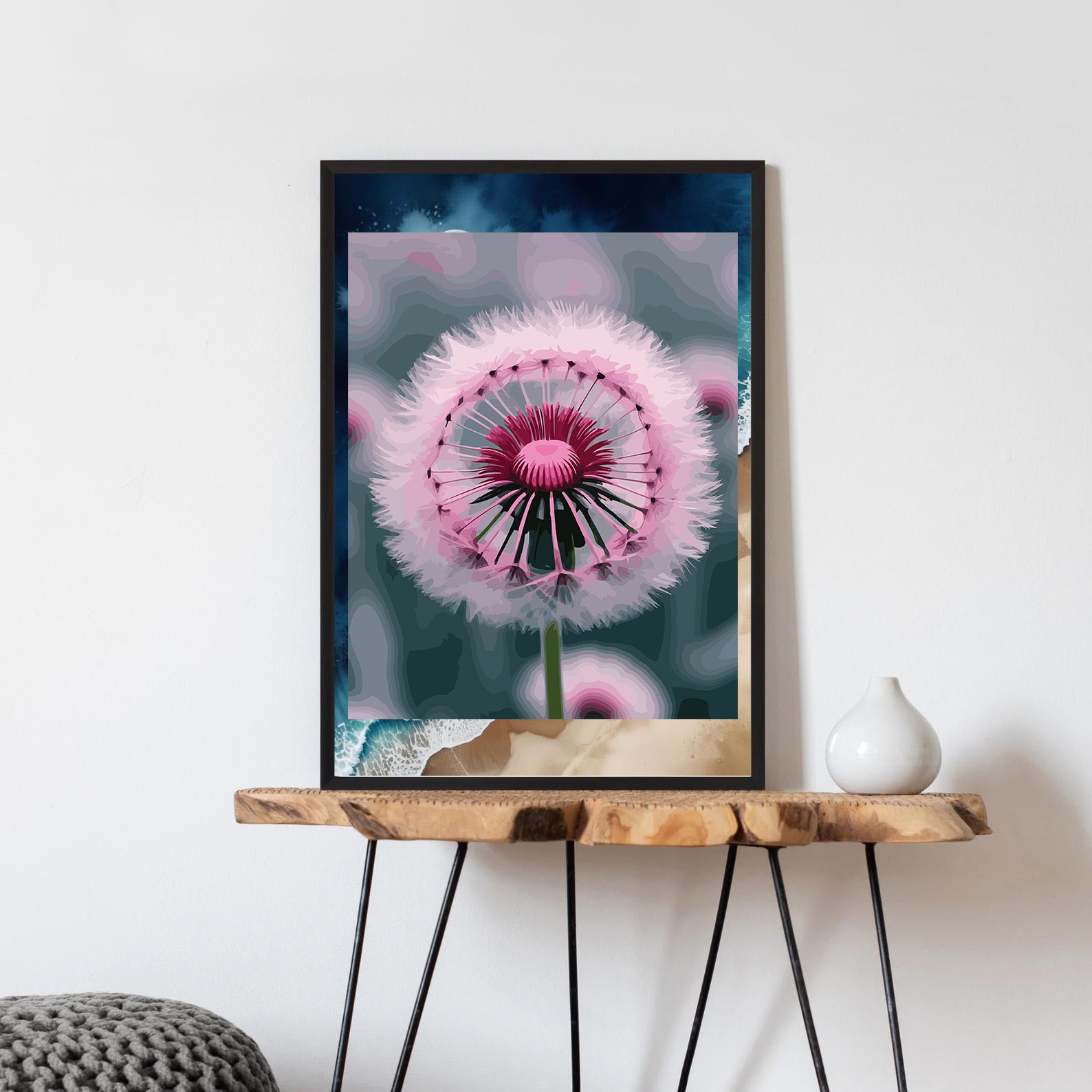 Pictura pe Numere – Papadie roz 6891