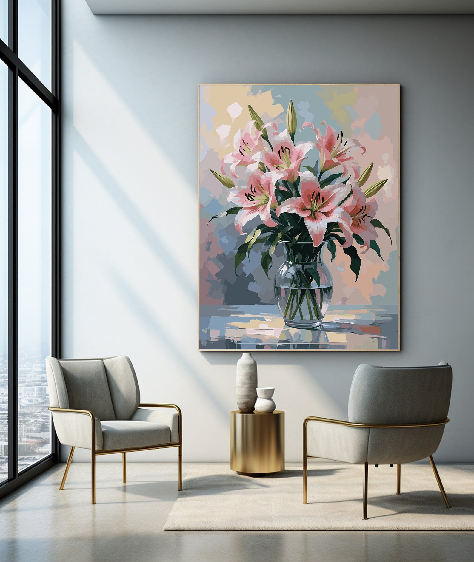 Pictura pe Numere – Reflexii si Petale 6838