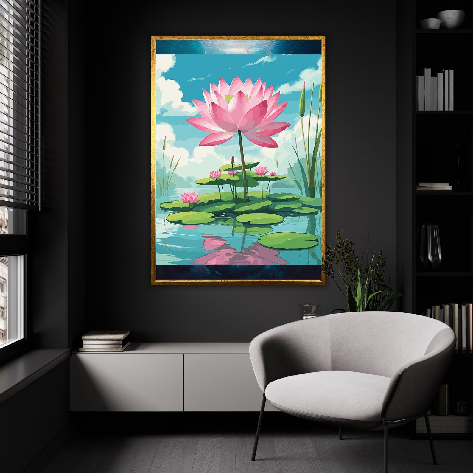 Pictura pe Numere – Lotusul roz 7187