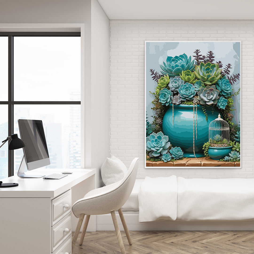 Pictura pe Numere – Gradina cu suculente 6897