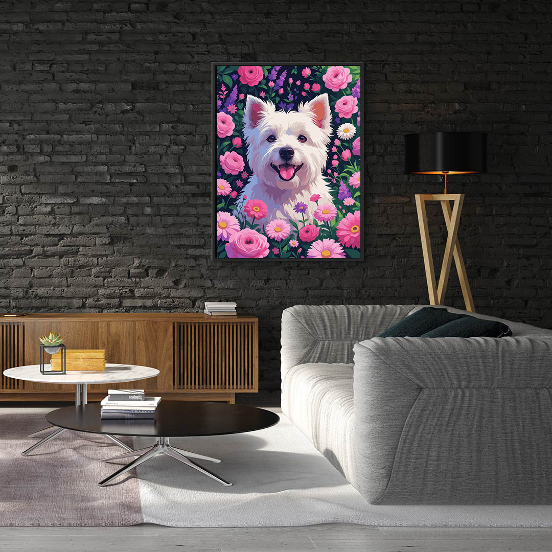 Pictura pe Numere – Gradina cu trandafiri 7350