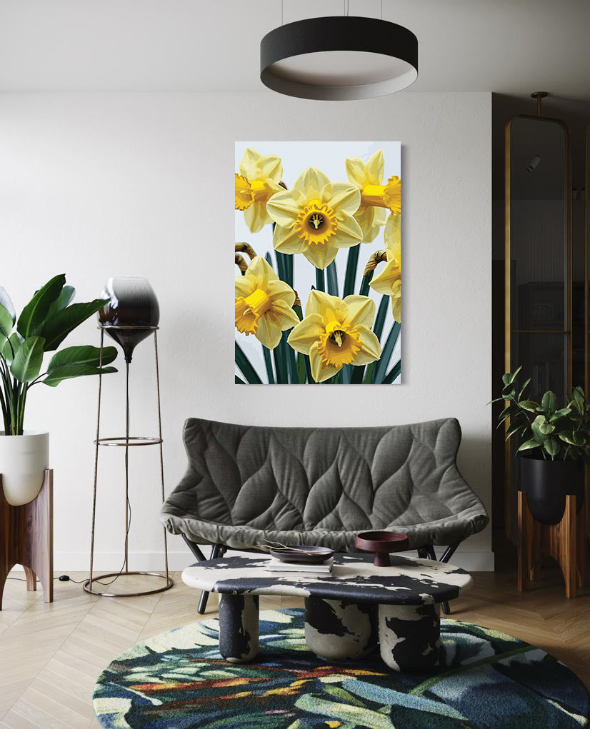 Pictura pe Numere – Narcise in lumina de pastel 7235