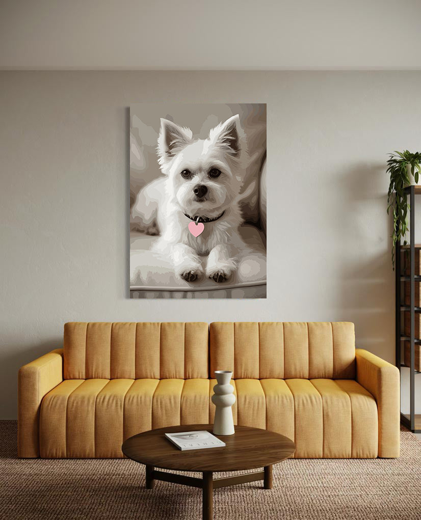 Pictura pe Numere – Inocenta ghemotocului alb 7486