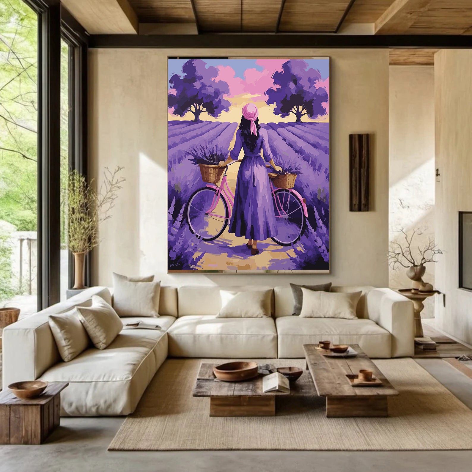 Pictura pe Numere – Orizont de lavanda 7027