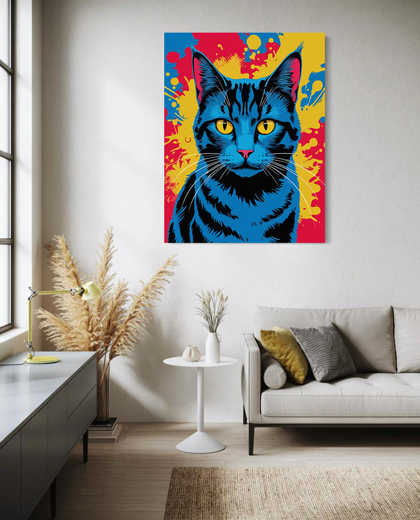 Pictura pe Numere – Pisica pop art 7409