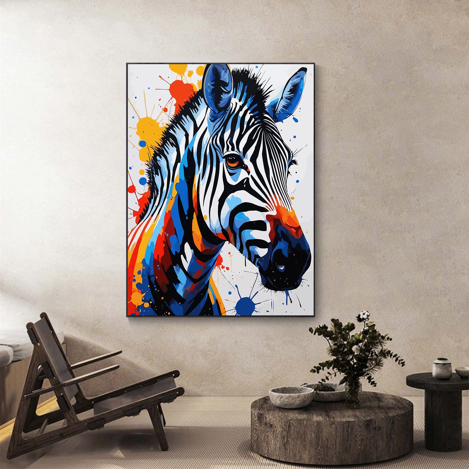 Pictura pe Numere – Reflexia zebrei 7390