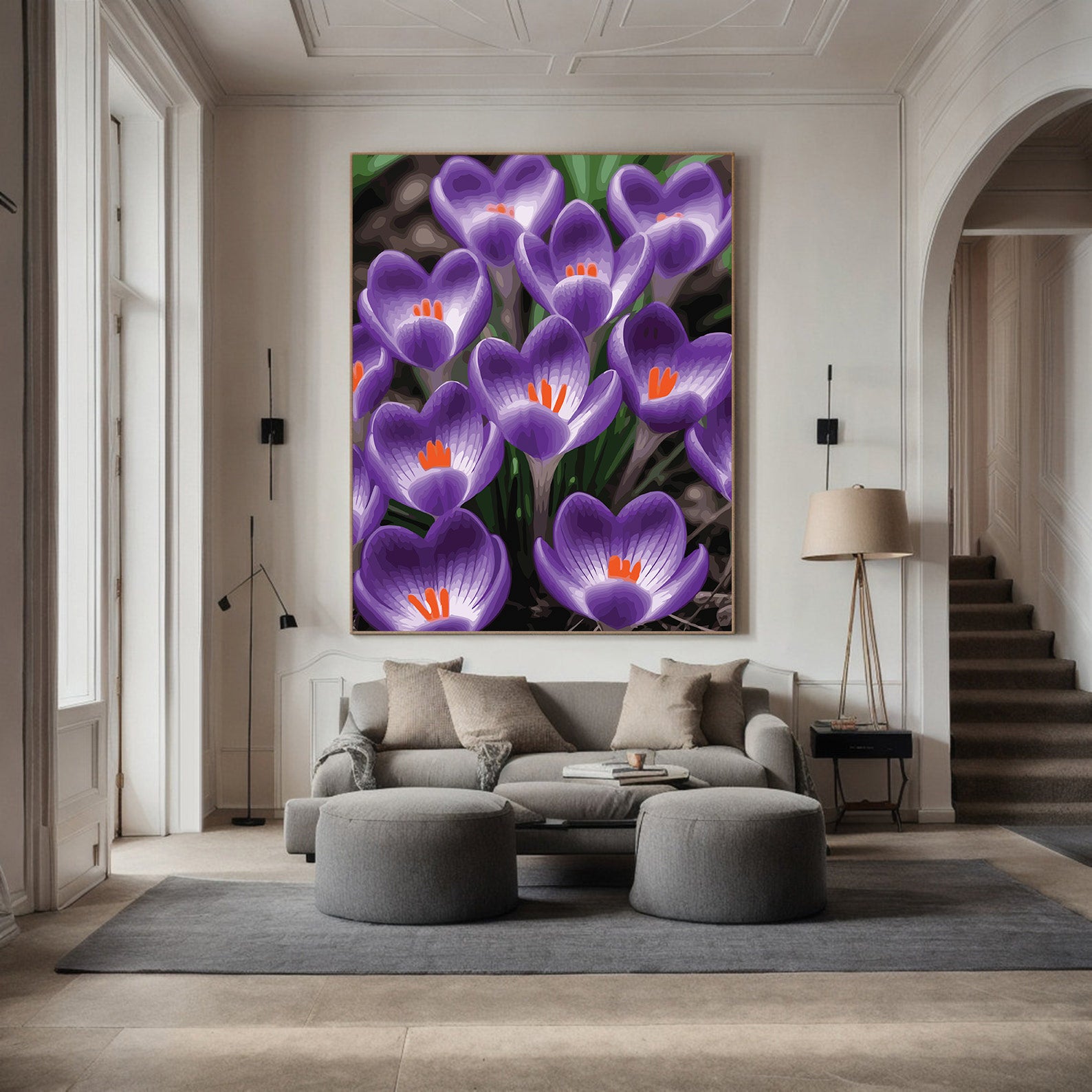 Pictura pe Numere – Amurgul violet 7264