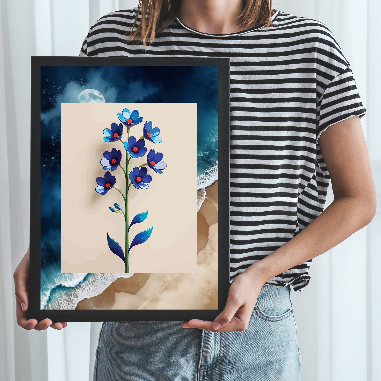 Pictura pe Numere – Alint albastru 6943
