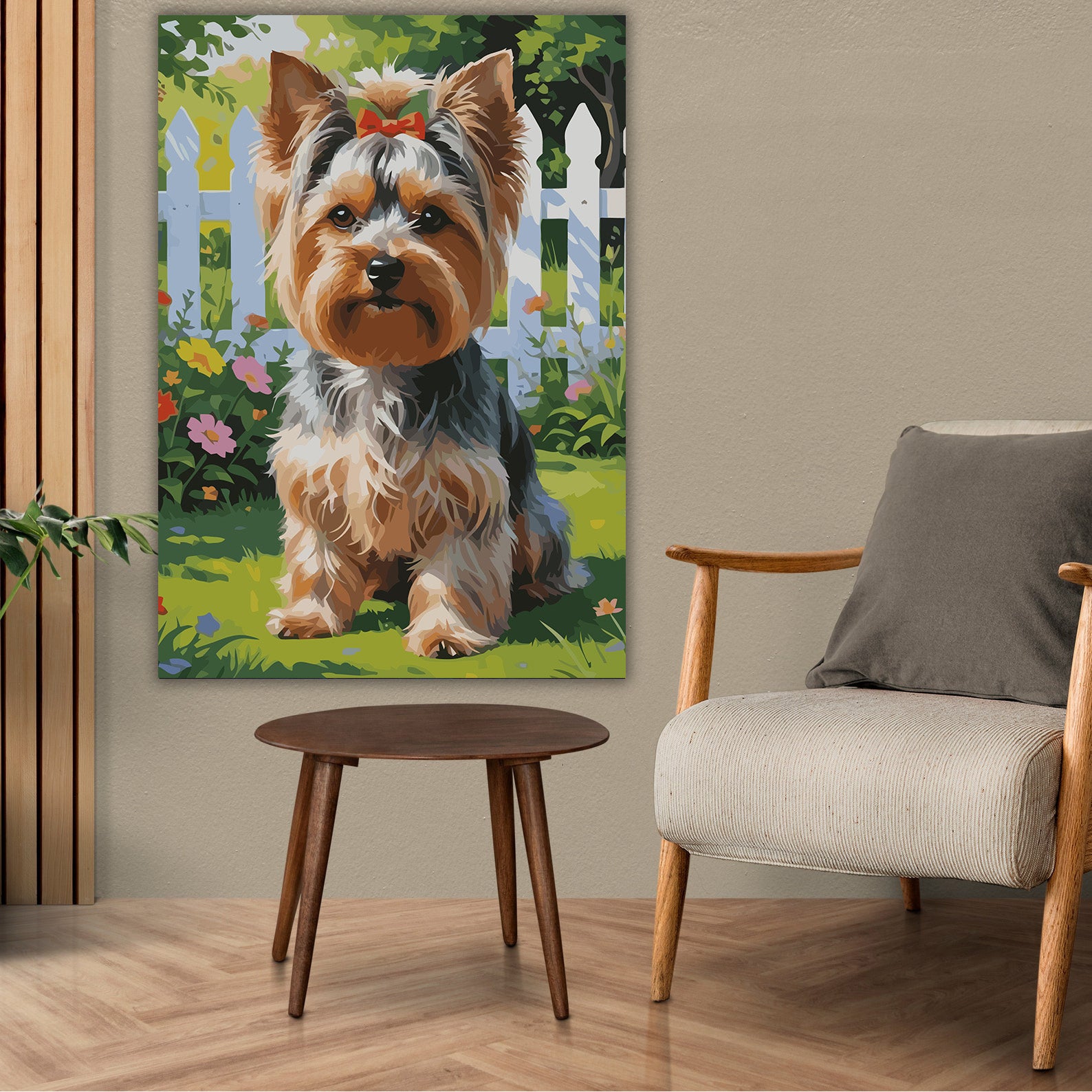 Pictura pe Numere – Paznicul cu fundita rosie 7477