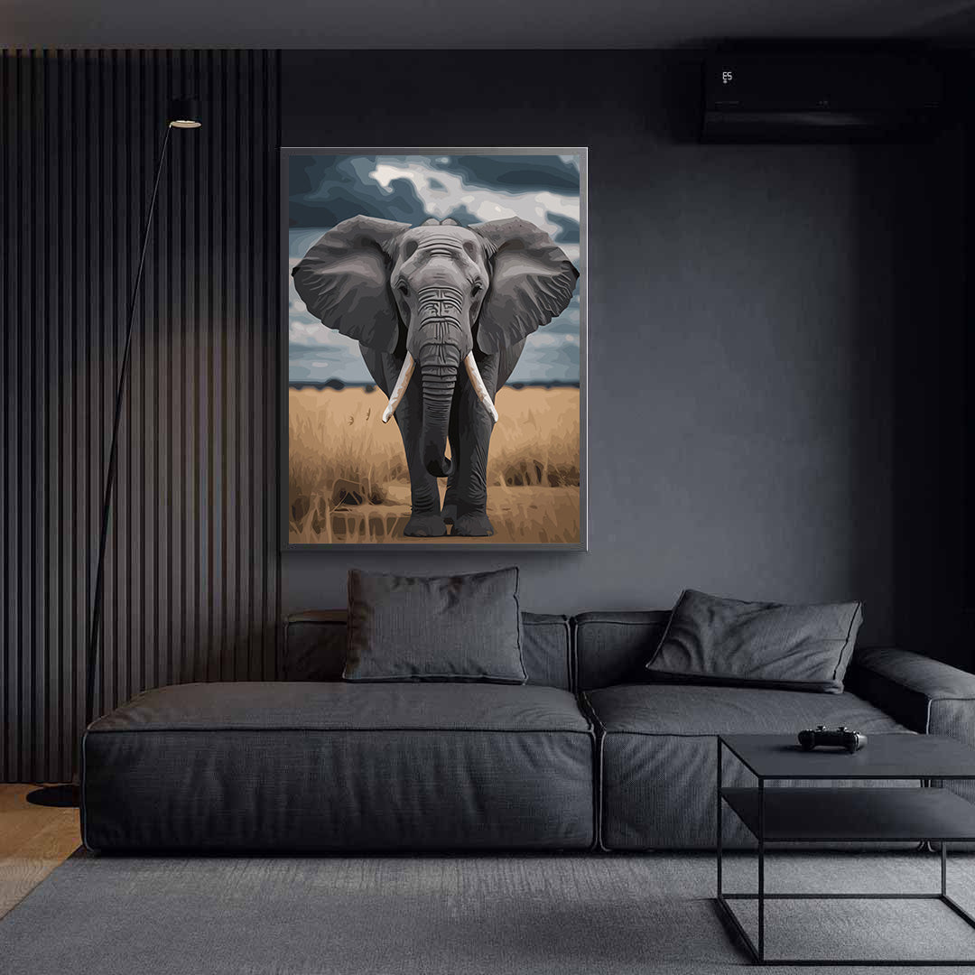 Pictura pe Numere – Elefant sub cerul savanei 7413