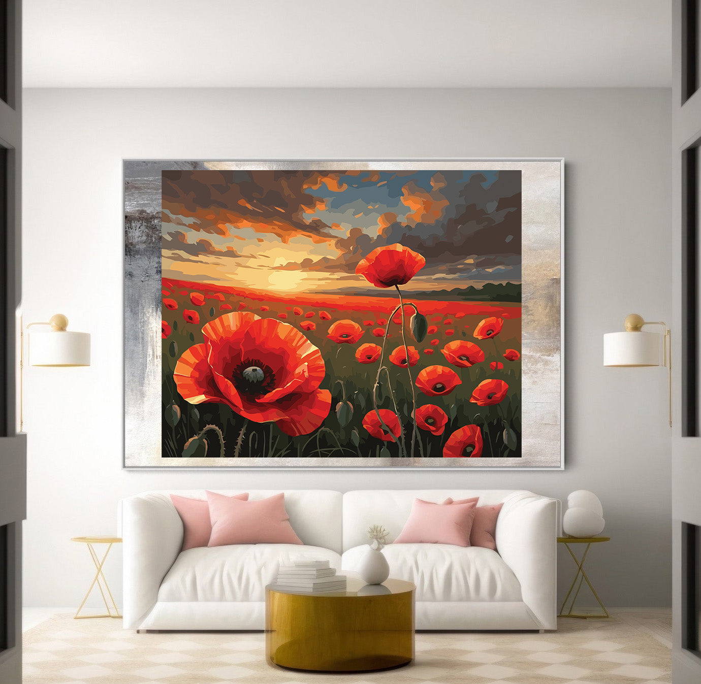Pictura pe Numere – Camp cu maci 6881