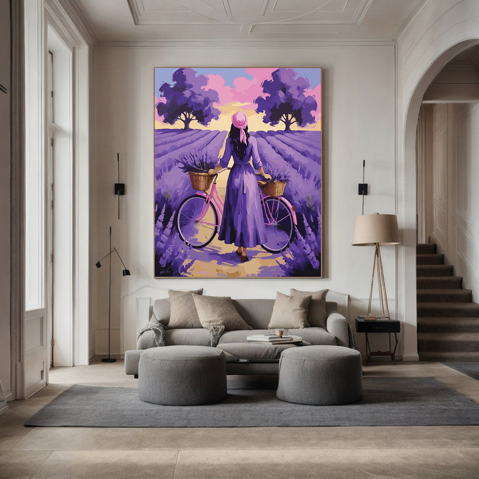 Pictura pe Numere – Orizont de lavanda 7027