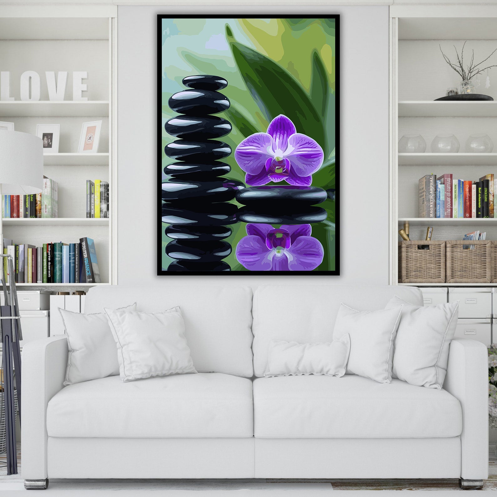 Pictura pe Numere – Reflexie Violet 6839