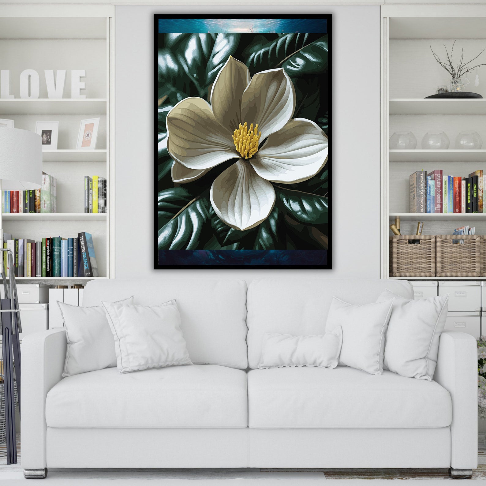 Pictura pe Numere – Magnolia alba 6888