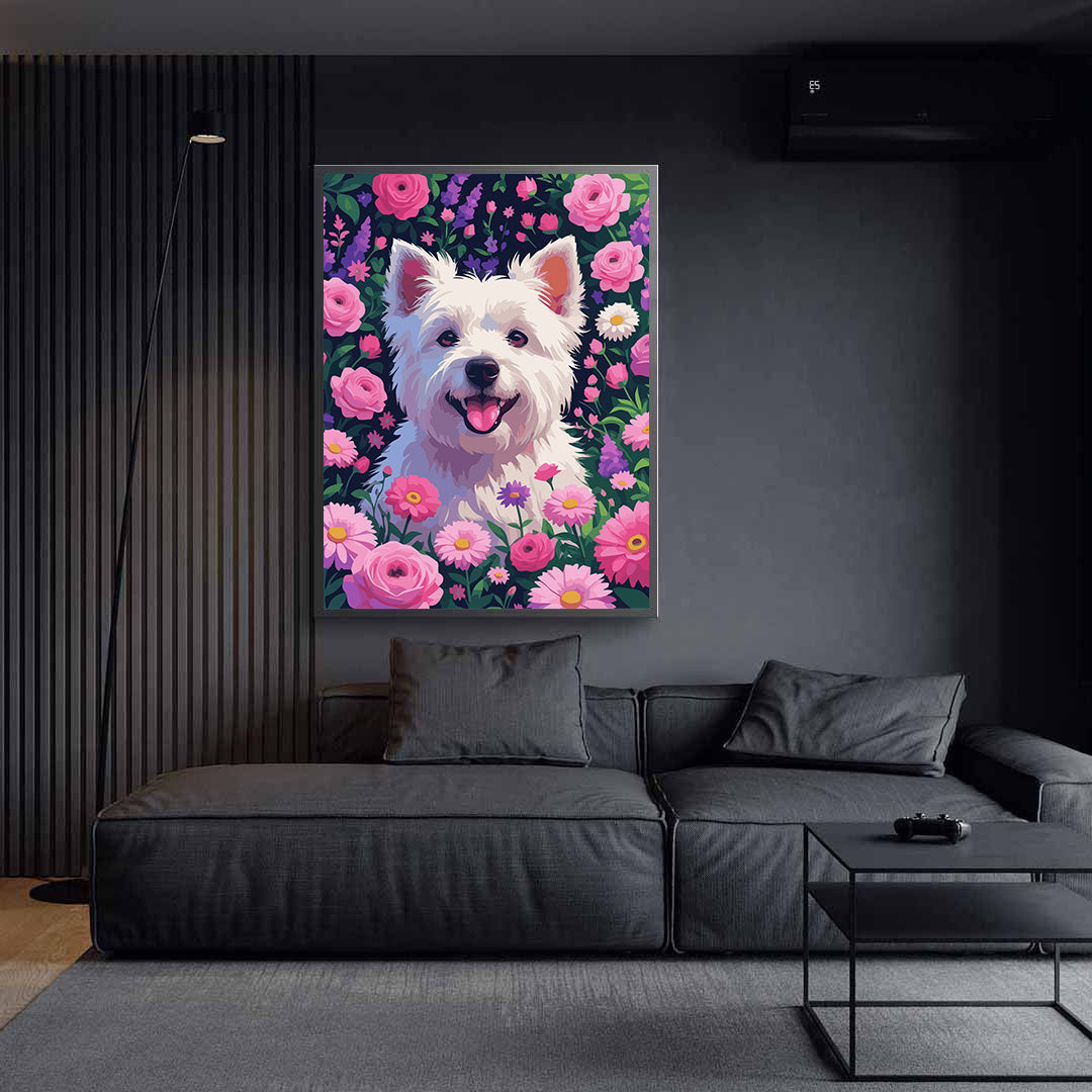 Pictura pe Numere – Gradina cu trandafiri 7350