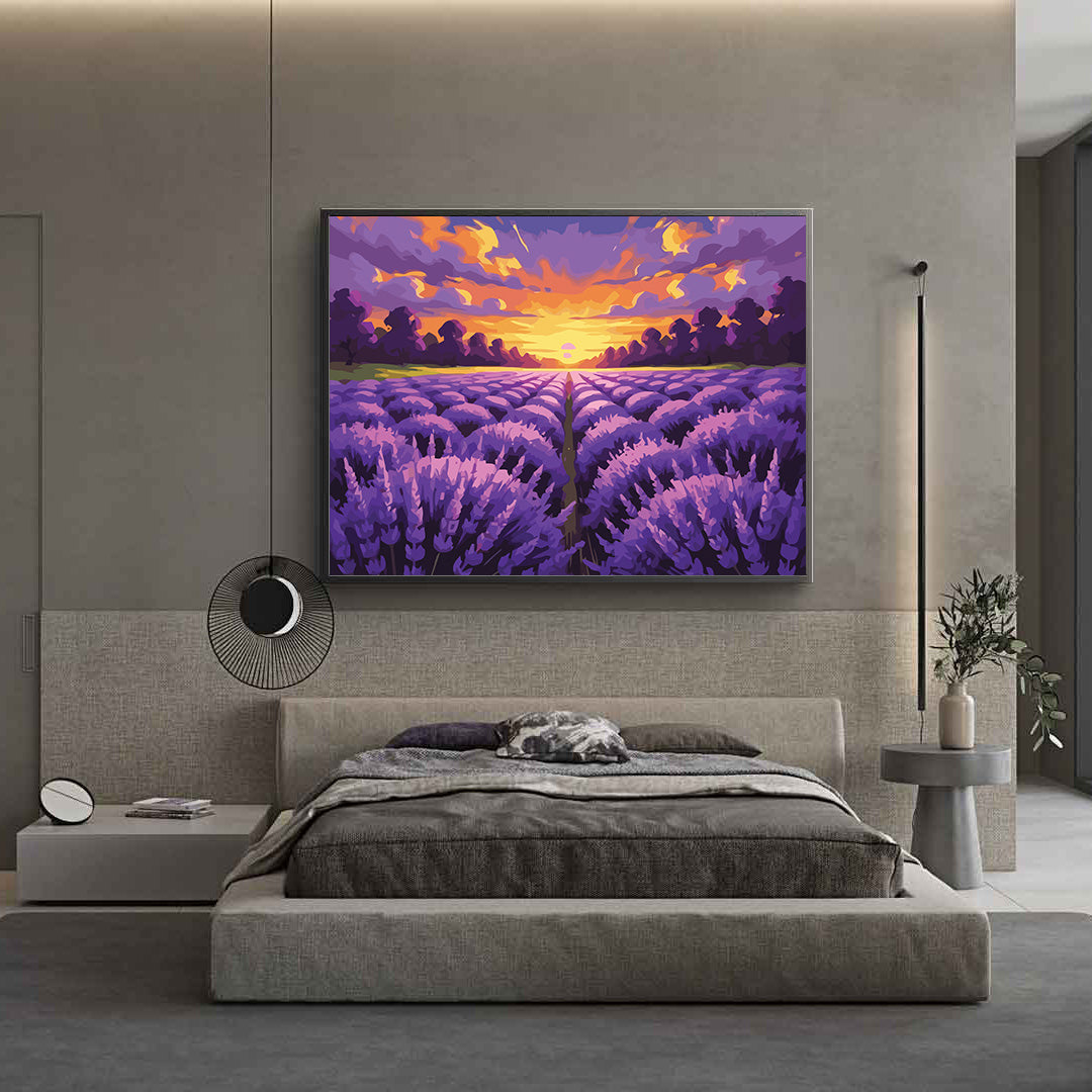 Pictura pe Numere – Orizont de lavanda 7121