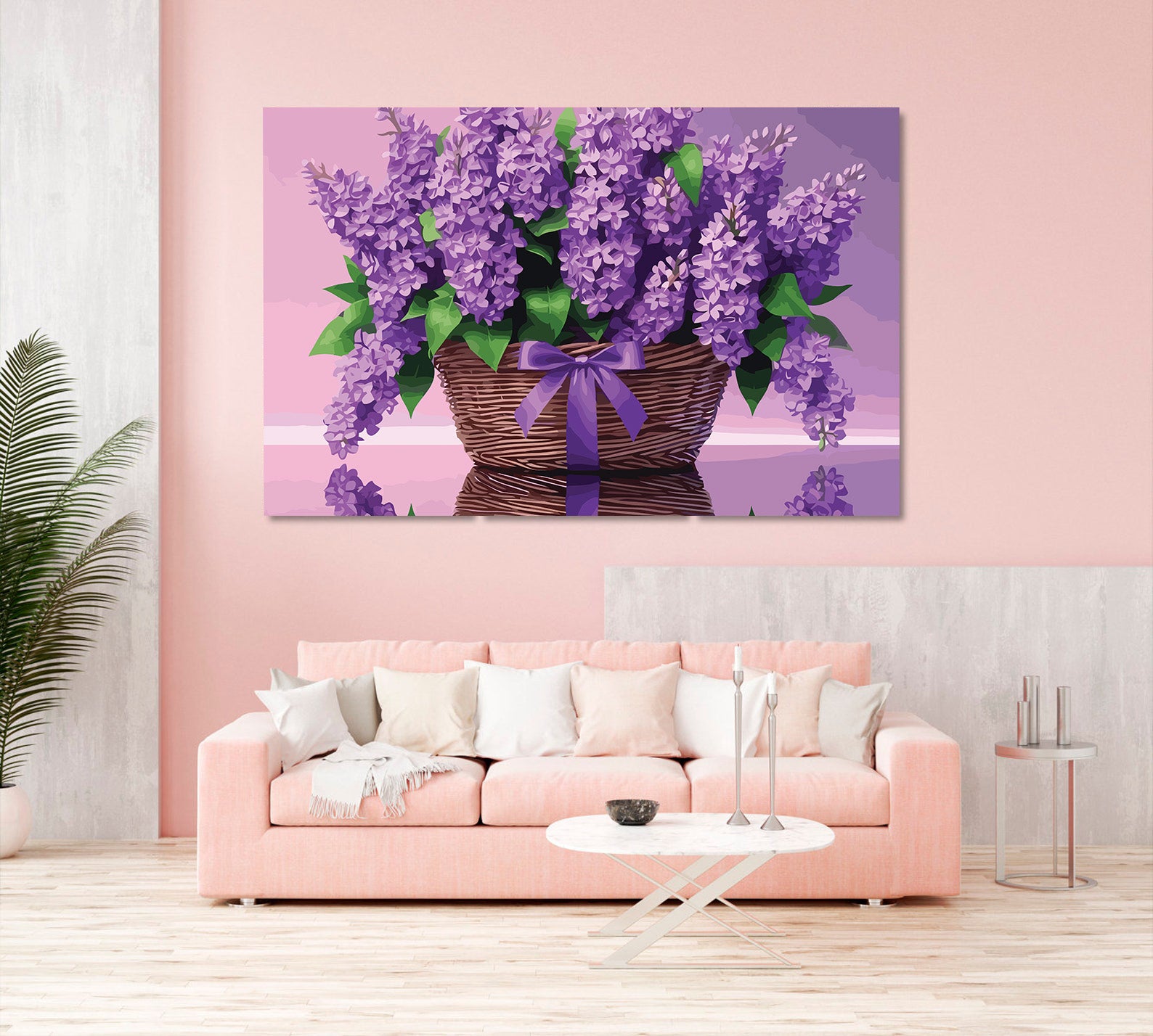 Pictura pe Numere – Cosul cu Liliac 6841