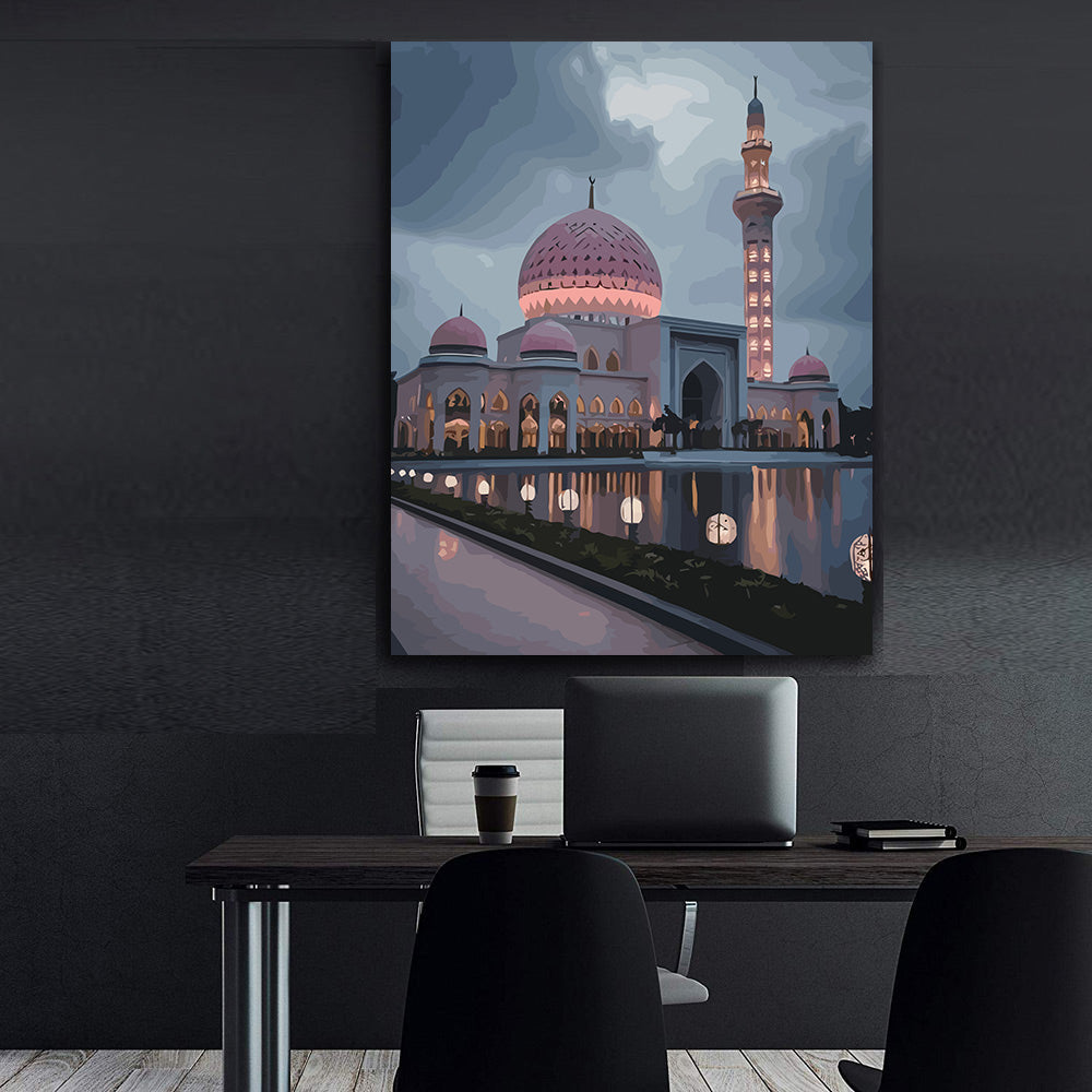 Pictura pe Numere – Moscheea Roz La Amurg 6298