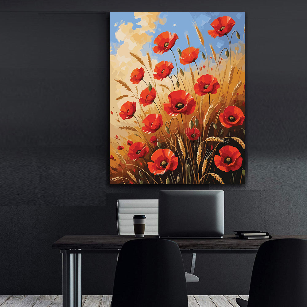 Pictura pe Numere – Maci in lanul nostalgic 7260