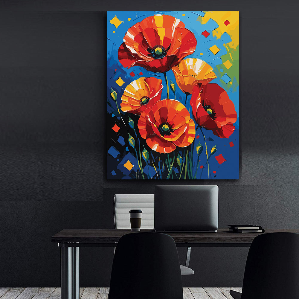 Pictura pe Numere – Eclat de maci 7151
