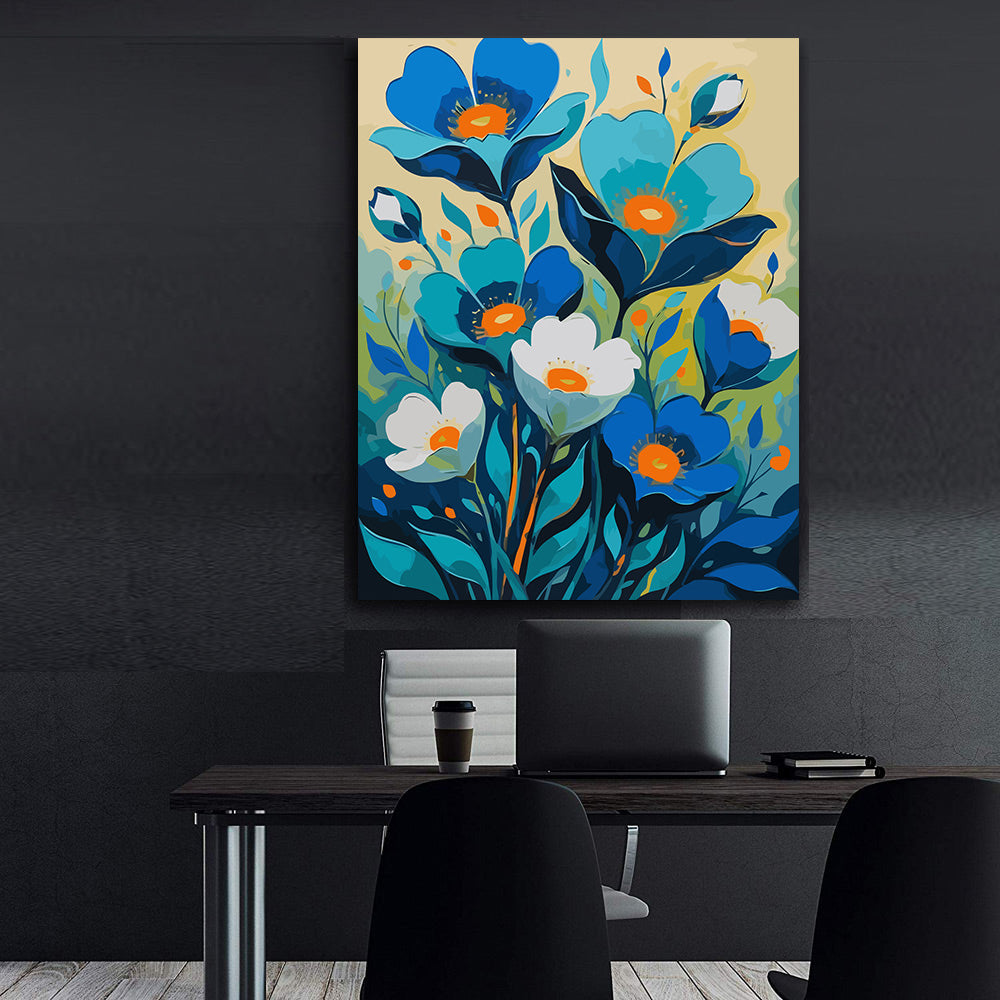 Pictura pe Numere – Serenitate in azur 6722