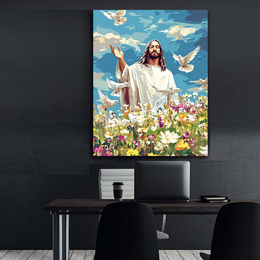 Set Pictură pe numere – Botezul Domnului 6260