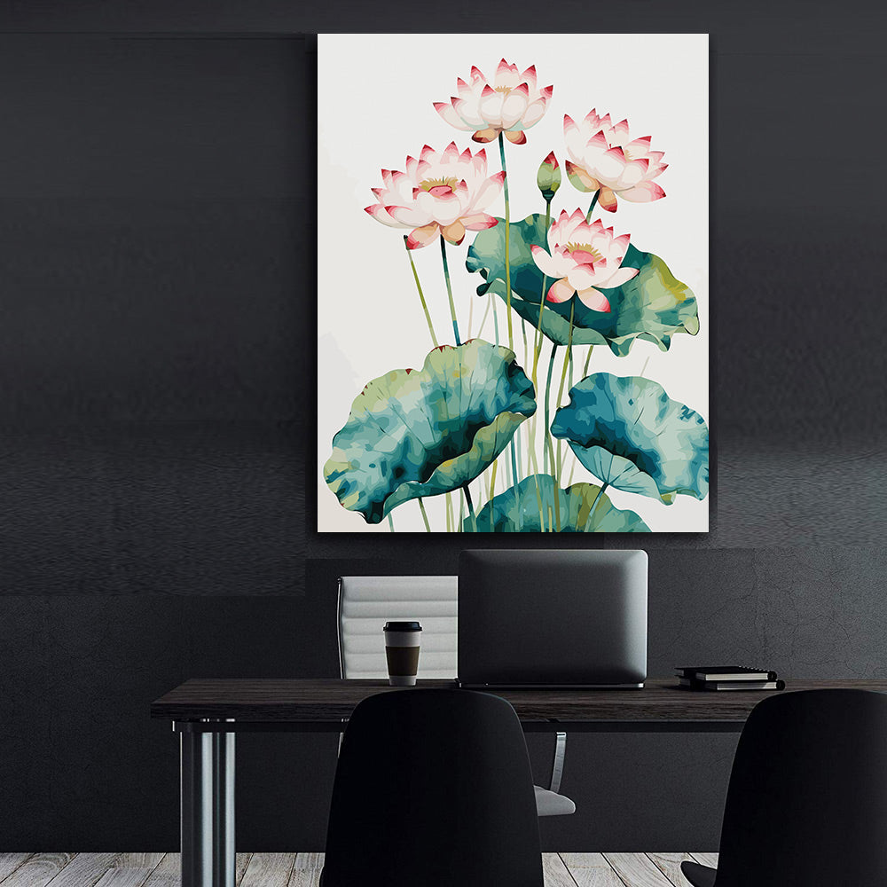 Pictura pe Numere – Flori de lotus 6890