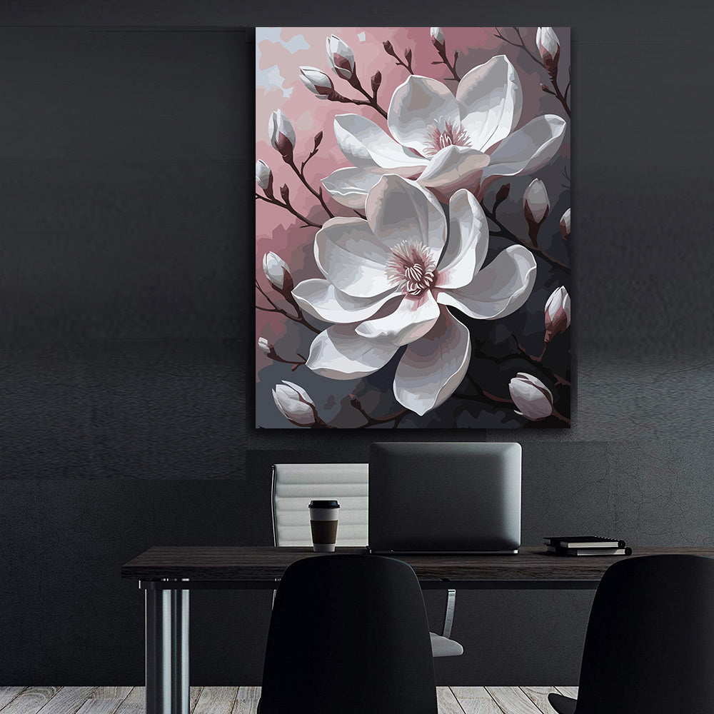 Pictura pe Numere – Eleganta magnoliilor 7123
