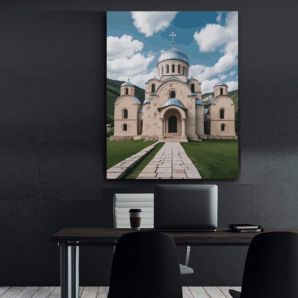 Set Pictură pe numere – Mănăstirea Gradač 6321