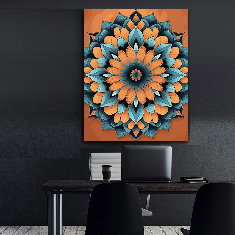 Pictura pe Numere – Mandala solara 7044