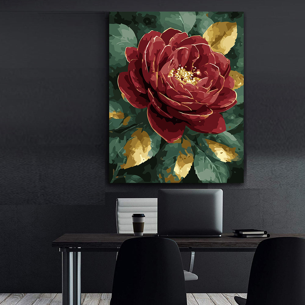Pictura pe Numere – Inima de Burgund 6555