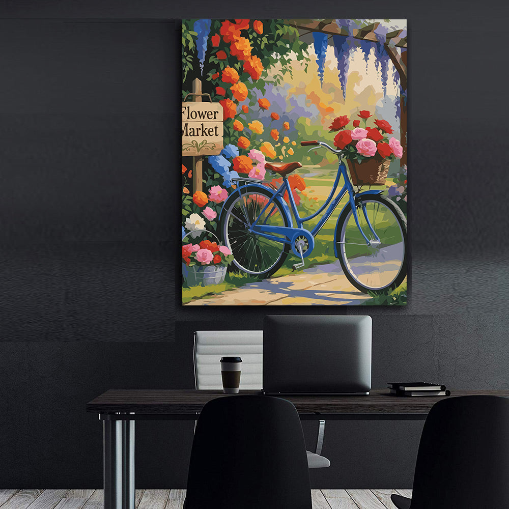Pictura pe Numere – Flower Market 6960