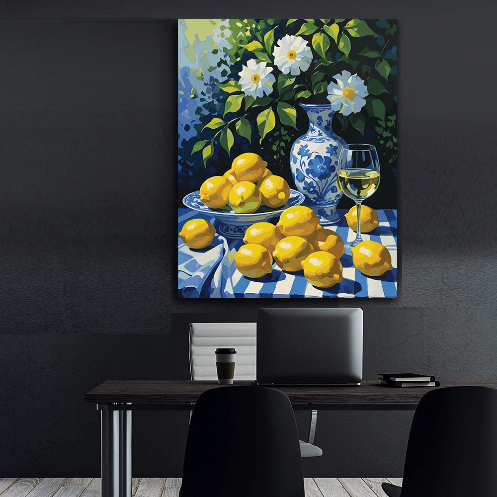 Pictura pe Numere – Citrice si portelan 7057