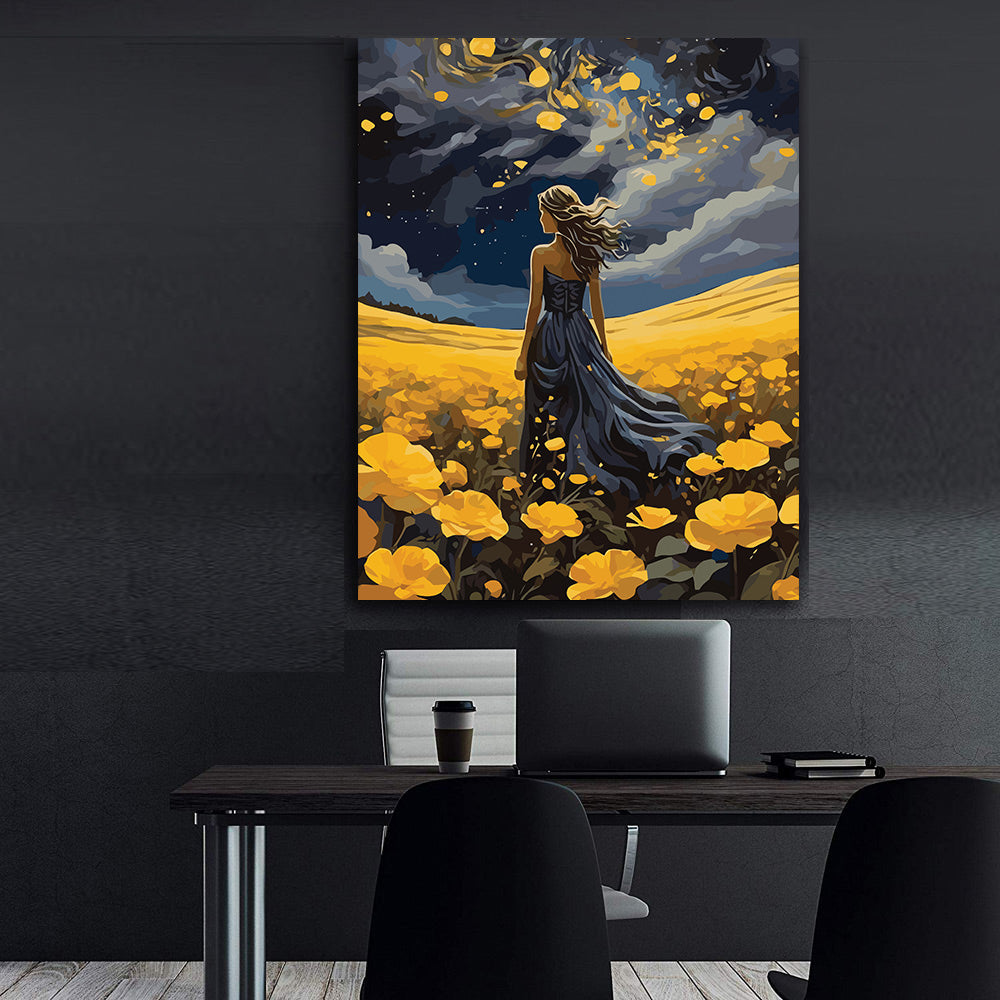 Pictura pe Numere – Visand printre flori 7091