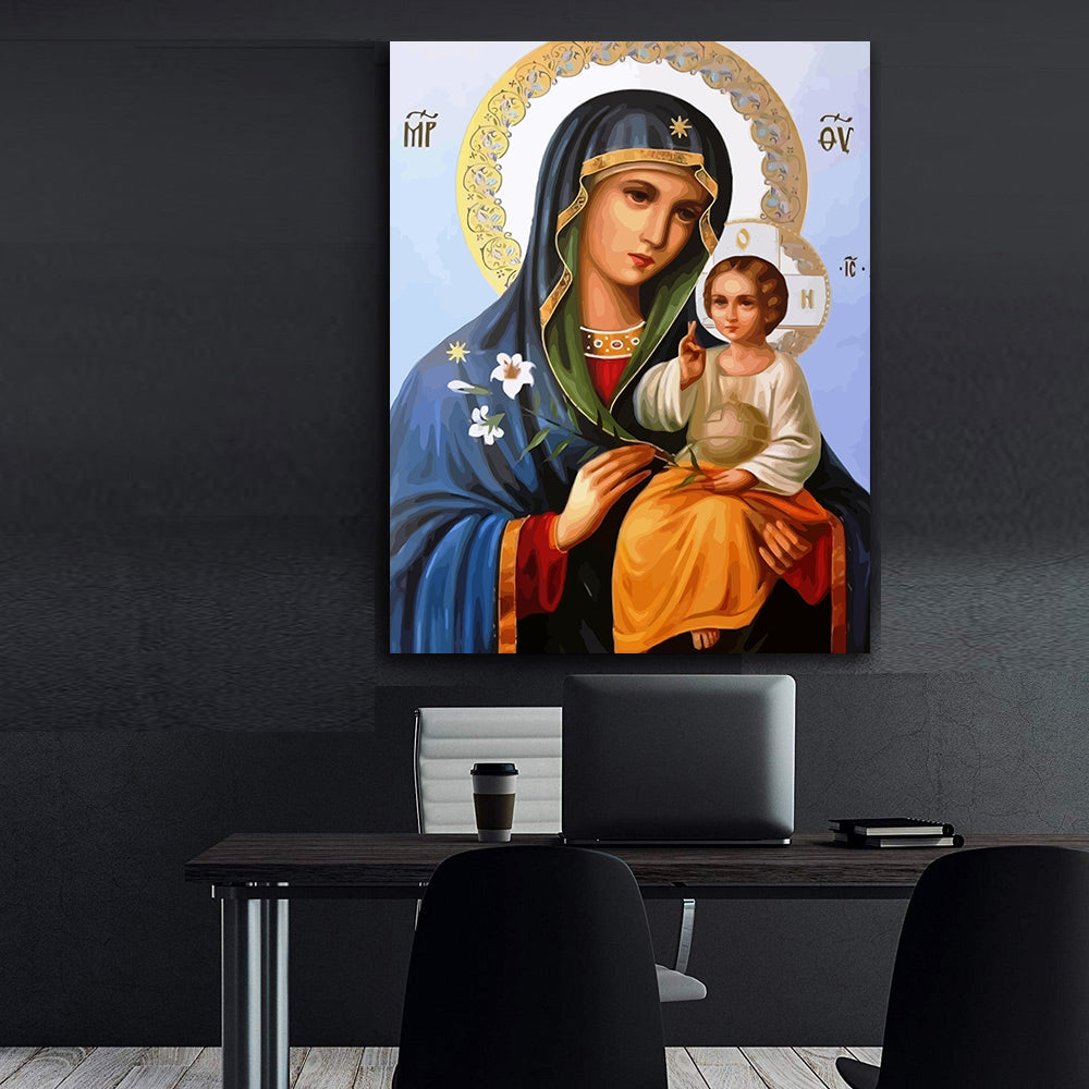 Pictura pe Numere – Crinul Puritatii si Pruncul Sfant 6828