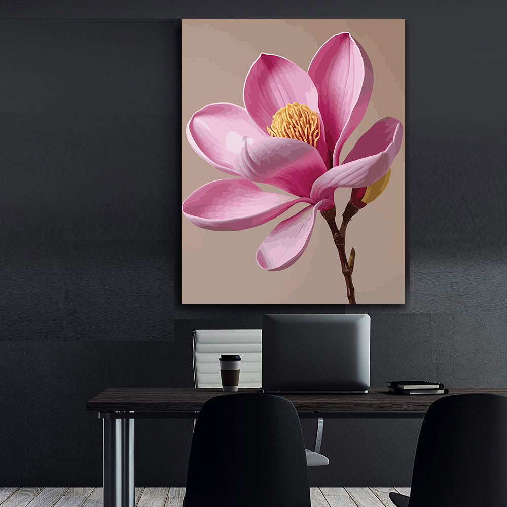 Pictura pe Numere – Magnolie solitara 7066