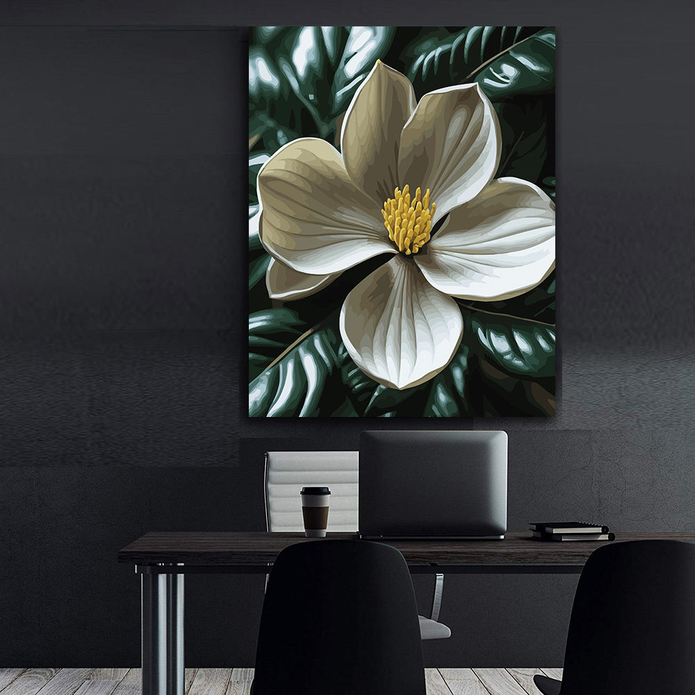 Pictura pe Numere – Magnolia alba 6888