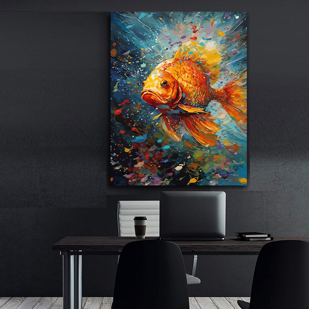 Pictura pe Numere – Explozie de aur 7308