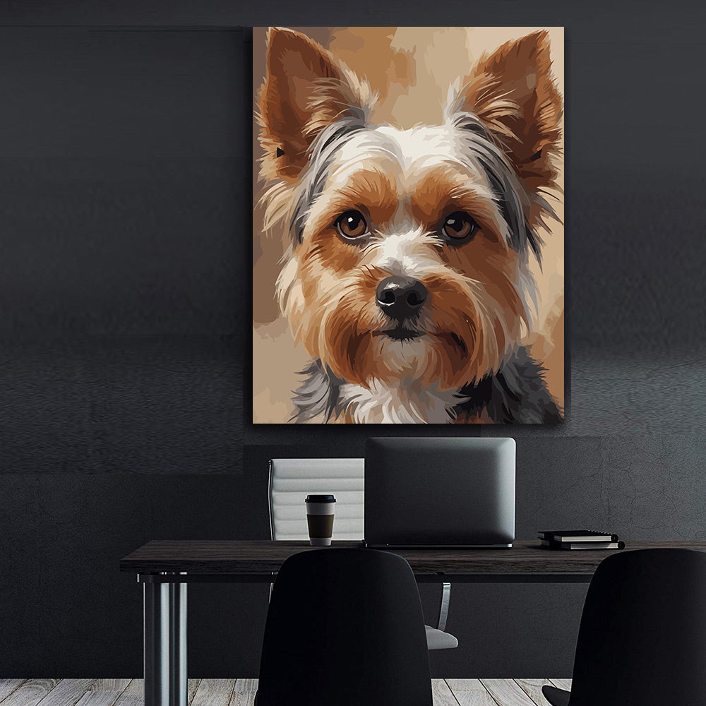 Pictura pe Numere – Inocenta micului yorkie 7497