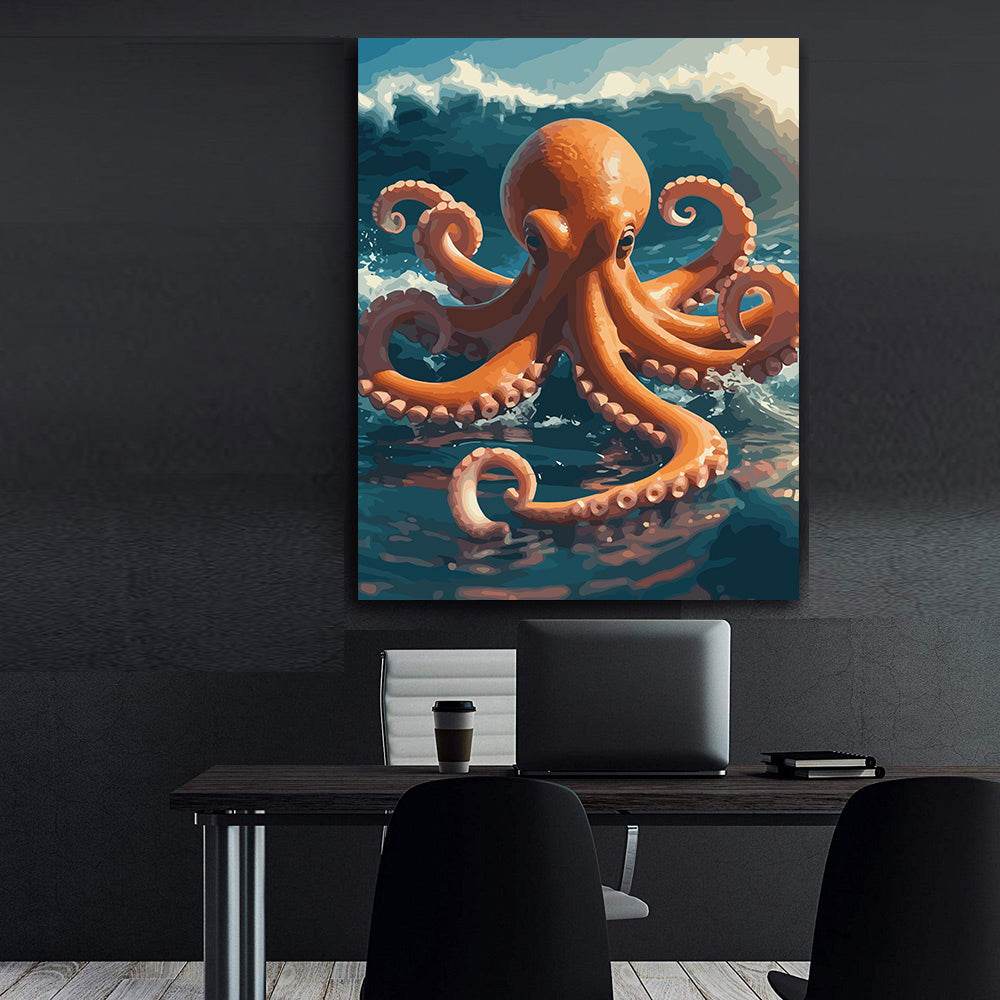 Pictura pe Numere – Tentacule in dansul oceanului 7463