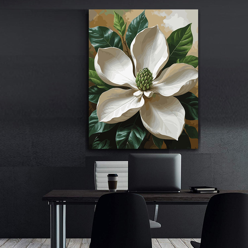 Pictura pe Numere – Magnolia inflorita 6889