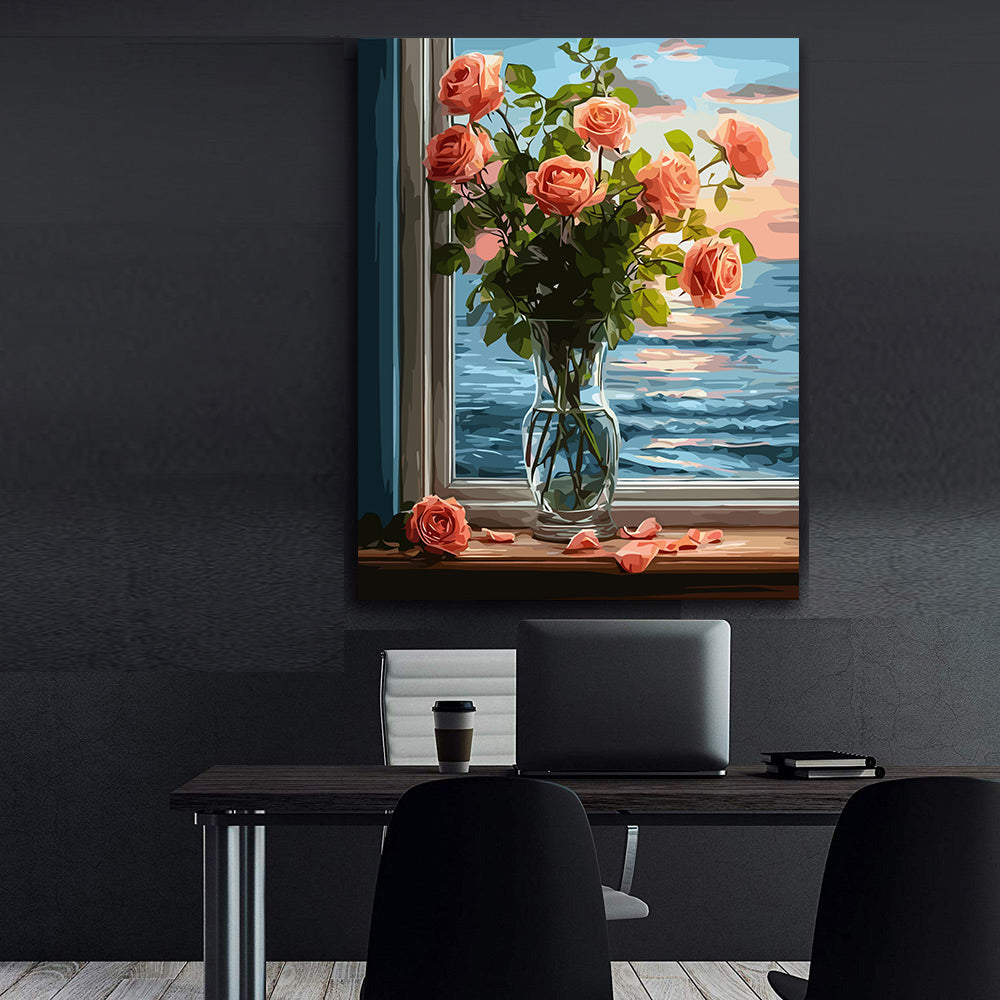 Pictura pe Numere – Apusul din fereastra 6627