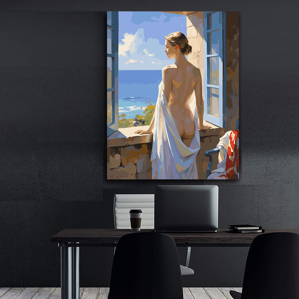 Set Pictură pe numere – Femeie Enigmatică 6439