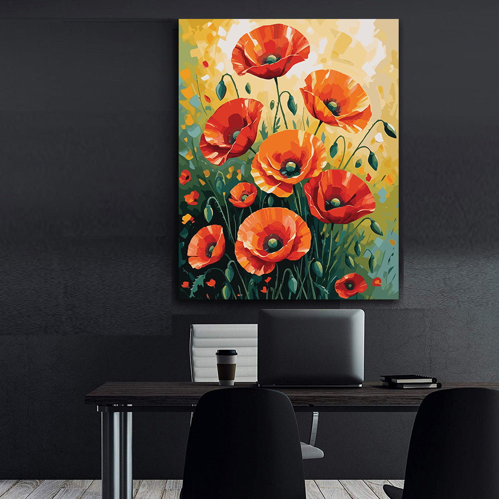 Pictura pe Numere – Vapai de maci 7022