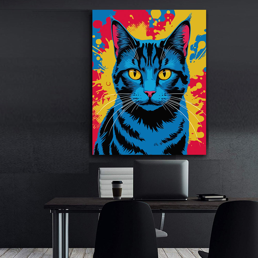 Pictura pe Numere – Pisica pop art 7409
